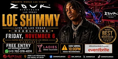 LOE SHIMMY LIVE AT ZOUK NIGHTCLUB
