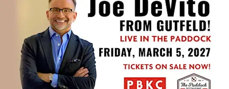 Joe DeVito from Gutfeld! live at The Paddock @ PBKC