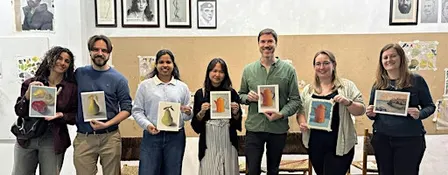 Art & Coffee Oil Painting Workshop in Barcelona