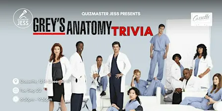 Grey's Anatomy Trivia at Cassette (Seasons 1-12)