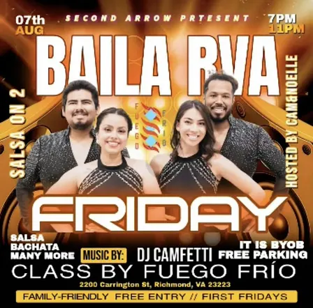 (August CANCELLED) Bailamos RVA Latin Social at Second Arrow