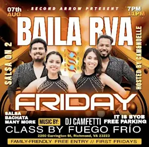 (August CANCELLED) Bailamos RVA Latin Social at Second Arrow