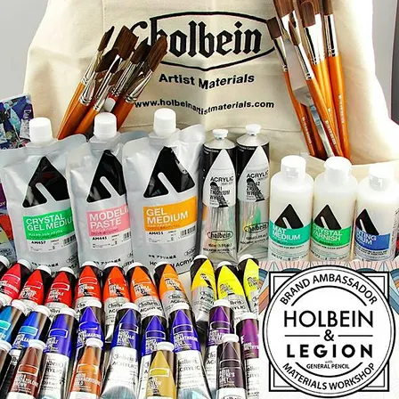 Holbein, Legion Paper, and General Pencil Acrylic Family Workshop