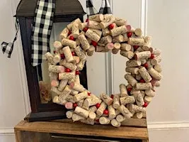 Cork Wreath class at The Vineyard at Hershey