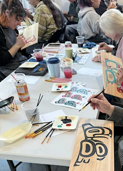 Paint Your Own Northwest Coast Native Art Frog!