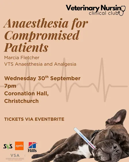 Anaesthesia for Compromised Patients - in person with Marcia Fletcher (VTS)