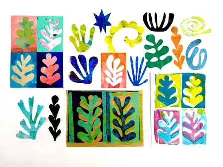 Gel Plate Printing & Collage Workshop: inspired by the art of Henri Matisse