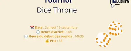 Tournoi Jeu - Dice Throne