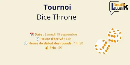 Tournoi Jeu - Dice Throne