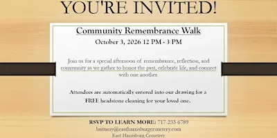 Community Remembrance Walk