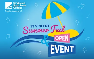 Summer Fest Open Day| Saturday 19 Sep 2026 | St Vincent Sixth Form College