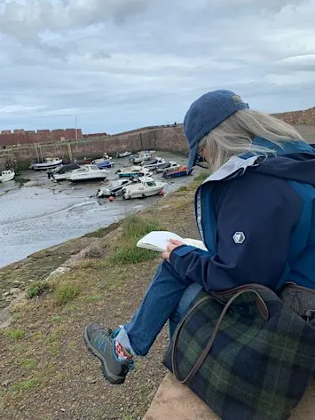 Sketching session at Dunbar Harbour