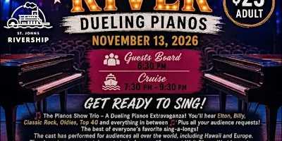 Rocking on the River -Dueling Pianos Party Cruise Aboard the Barbara Lee