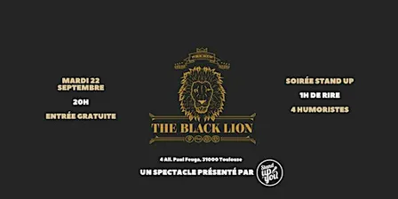 Spectacle stand up - The Black Lion - Toulouse Palais de Justice