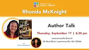 Author Talk with Rhonda McKnight