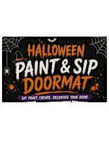 Halloween Doormat Paint & Sip