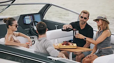 Wine & Waves: Luxury Indoor Boat Showcase | SkipperBud's Madison