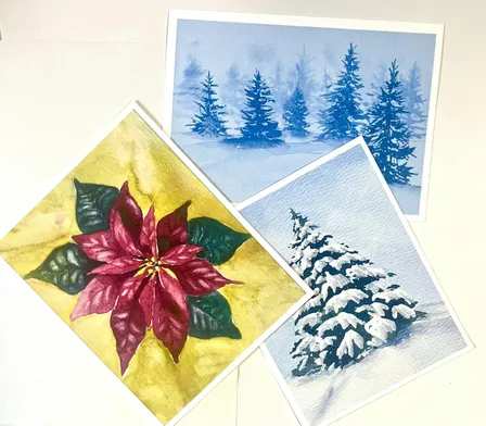 LAURIE’S WATERCOLOR HOLIDAY CARDS :Tuesday,Nov 10th , 6:00 – 8:30 pm
