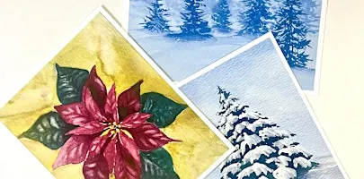 LAURIE’S WATERCOLOR HOLIDAY CARDS :Tuesday,Nov 10th , 6:00 – 8:30 pm
