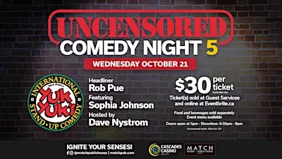 Uncensored Comedy Night 5 at Match Eatery & Public House
