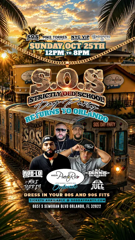 S.O.S Strictly Old School Day Party - Return to Orlando