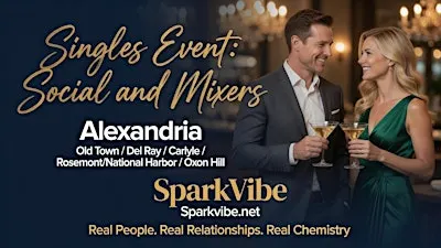 Singles Event & Mixer Ages 50+  Singles  in DMV Alexandria, VA