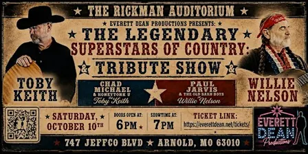The Legendary Superstars Of Country: Toby Keith and Willie Nelson Tribute