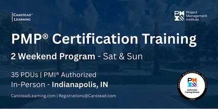 PMP® Exam Prep – 2-Weekend Certification Training (Indianapolis)