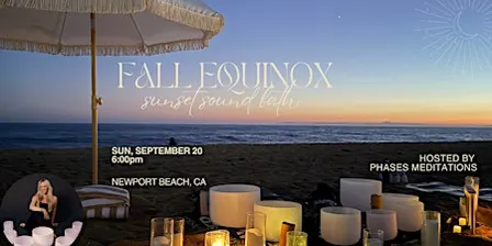 Fall Equinox Sunset Beach Sound Bath - 9/20