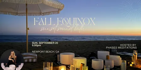 Fall Equinox Sunset Beach Sound Bath - 9/20