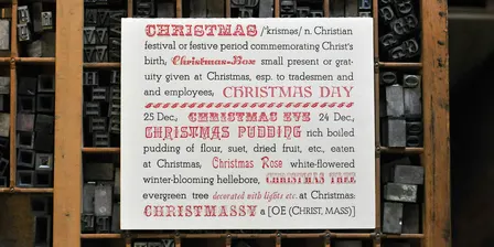 Introduction to Letterpress – Christmas class