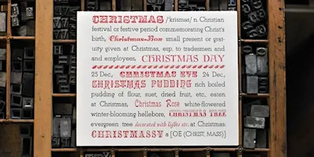 Introduction to Letterpress – Christmas class