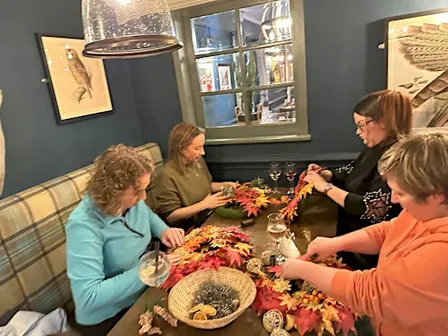 Autumn Wreath Making at The Fiveways, Hazel Grove