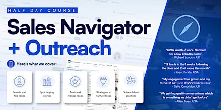 Sales Navigator & Outreach (Half Day Course) - LONDON