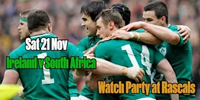 Ireland v South Africa Watch Party