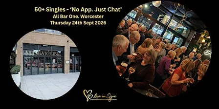 50+ Singles Social at All Bar One, Worcester