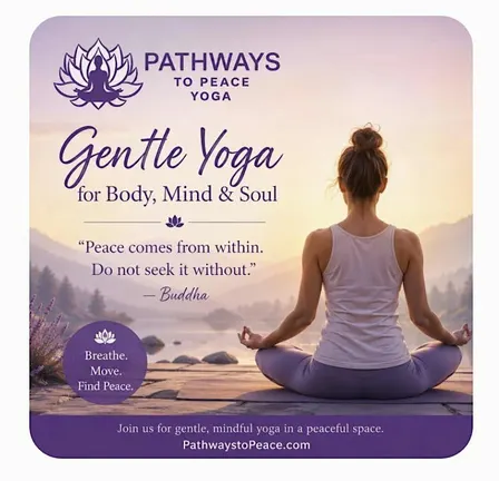 Gentle Yoga - Level 1 - 7 Weeks (Wed 10/28 - 12/16- No Class 11/25)