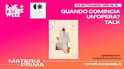 QUANDO COMINCIA UN'OPERA? TALK