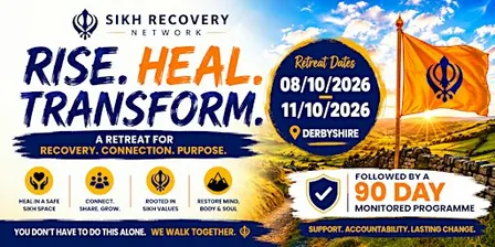 Sikh Recovery Retreat - Oct 8th to Oct 11th 2026