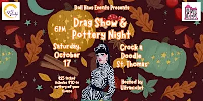 HALLOWEEN DRAG POTTERY AND PAINT NIGHT LIVE IN ST. THOMAS!