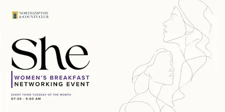 She, ladies only networking breakfast.