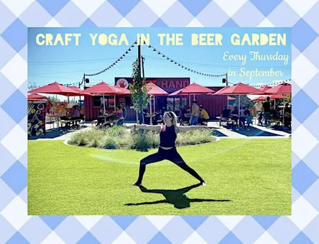Craft Yoga in the Left Hand Beer Garden