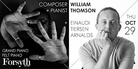 William Thomson (piano) plays Einaudi, Tiersen, Arnalds & his own music