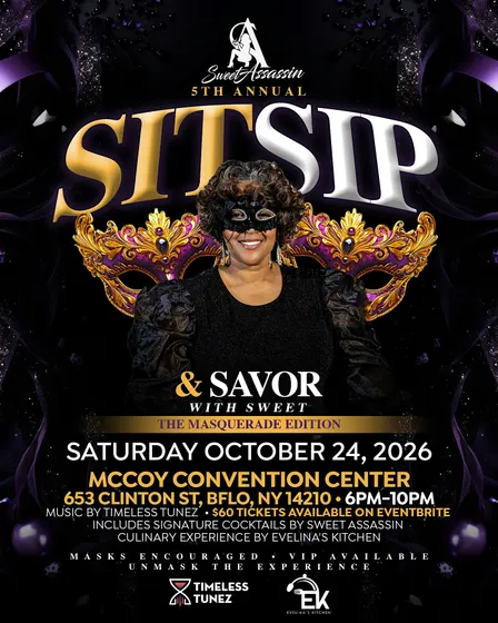 Sit, Sip & Savor with Sweet "Masquerade Edition"
