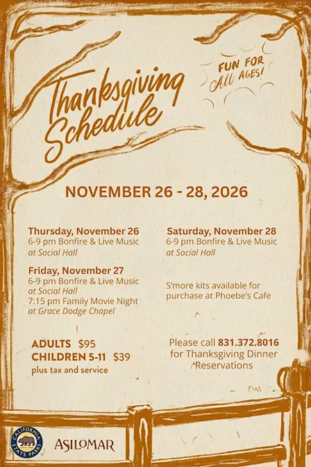 Thanksgiving '26 at Asilomar