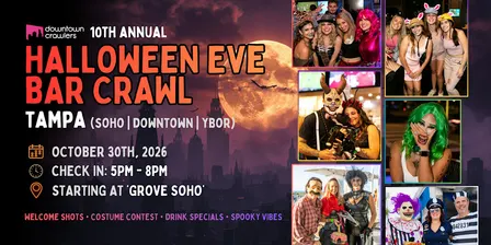 Halloween Eve Bar Crawl 10/30 - TAMPA (South Tampa)