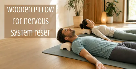 Wooden Pillow Nervous System Reset