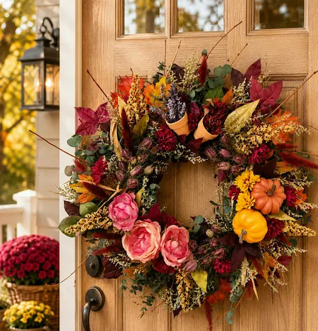 Pumpkins & Petals: A Fall Wreath Experience