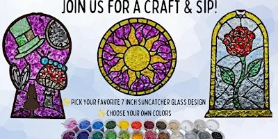 Craft & Sip - Glass Suncatcher Workshop - at Wolf & Honey!