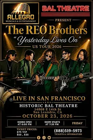 REO Brothers  of Tacloban- SAN FRANCISCO